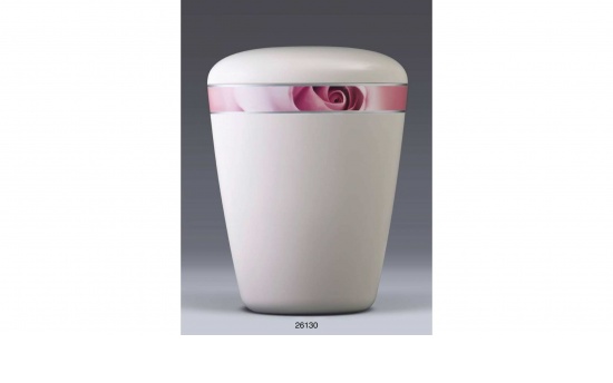 Naturstoff-Urnen Rose   <small>(HE-26130)</small>