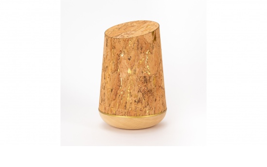 Samosa Kork-Holzurne "Gold-Braun"   <small>(KU1-E)</small>